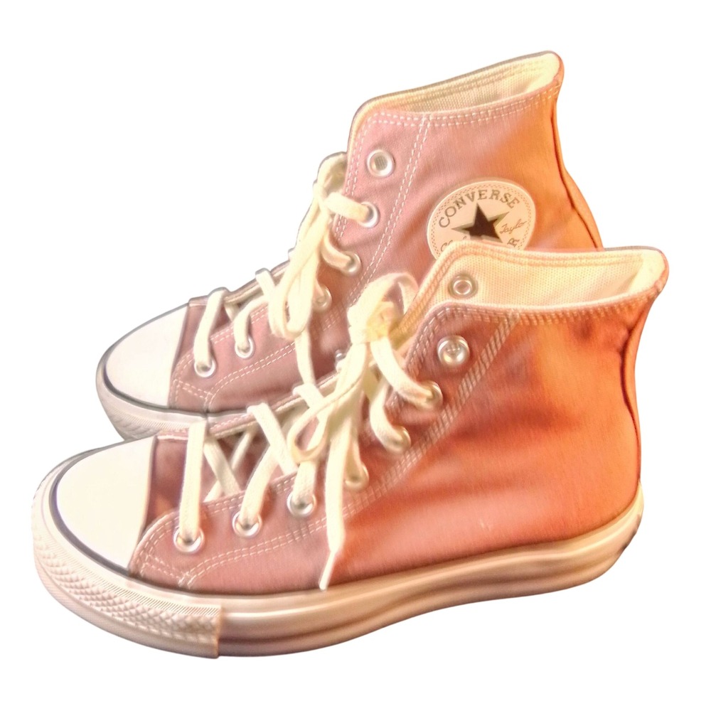 Converse Chuck Taylor All Star Lift High Top Pink Sneakers SKUW371 - Picture 4 of 7